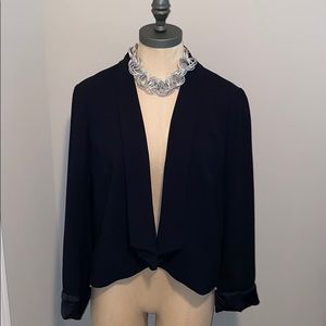 Loft Size 8 Black Open Blazer